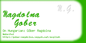 magdolna gober business card